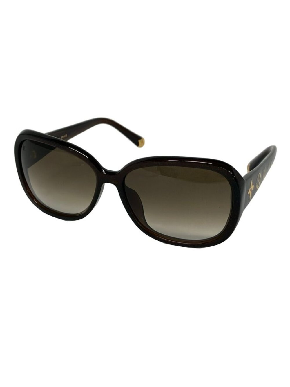 Louis Vuitton Sunglasses Obsession GM Brown Clear Glitter Monogram Eyewear